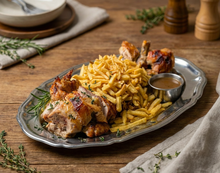 Plat Poulet frites